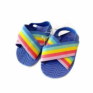Cat & Jack Wallis Rainbow Slip-On Footbed Sandals